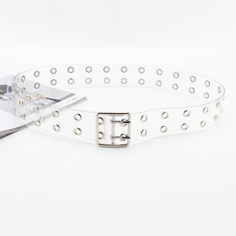 Fashion Double Breasted Design Women Waist Belt And Butterfly Metal Chain Decor
