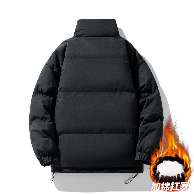Brand Cotton Jacket Men's Winter Thickened Warm Bread Jacket Men's Stand-up Collar Couple Cotton Jacket Men