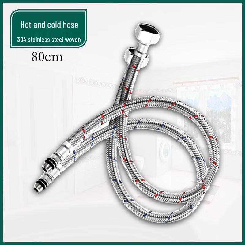 Furonghua 304 Stainless Steel Braided Cold & Hot Water Inlet Hoses