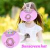 Children's Sun Hat Fan Cap, Integrating Sun And Function In One/Invisible Fan Black Technology/Long Battery Life/lightweight And Portable