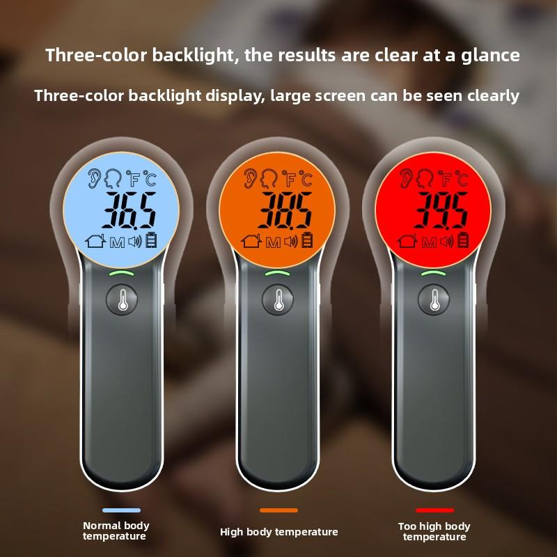 Medical Grade Infrared Electronic Two-in-One Forehead & Ear Thermometer Two AAA Batteries Object Temperature Measurement China