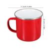 500ml Enamel Water Cup Sleek Design Stainless Steel Rim Comfort Grip Ideal Hot Cold Drinks Versatile Home Office Camp