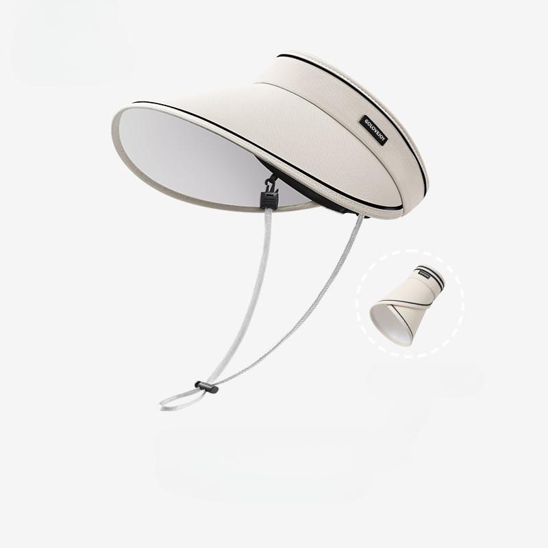 

Женская летняя кепка с козырьком, устойчивая к ультрафиолетовому излучению, с большими полями, регулируемая складная, солнцезащитная, теннисная кепка, кепки для гольфа абрикосовый