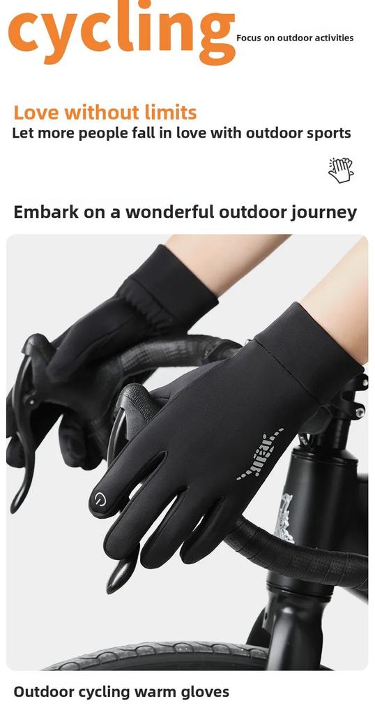 Waterproof Winter Gloves for Men and Women Thermal Windproof Touchscreen Gloves for Cold Weather Driving Cycling Running