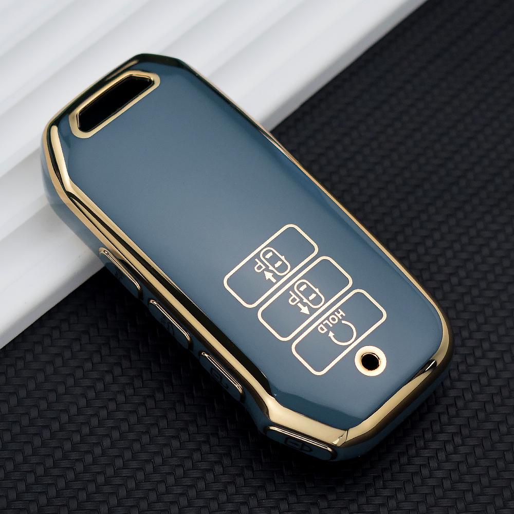 Złote 7-przyciskowe etui na kluczyk samochodowy TPU dla Kia 2022 Sportage 2023 Niro Hybrid 2021 Sorento 2021 2022 MQ4 2022 EV6 GT-Line K8 V6