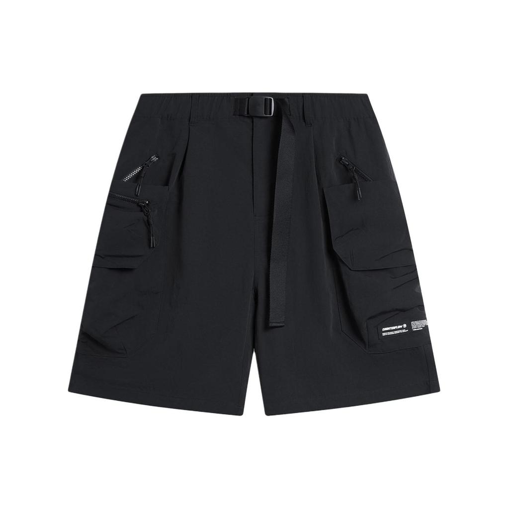 Li Ning CF Su Water-Resistant Loose Fit Casual Lace-Up Sports Shorts Women Shorts Black AKSU639-2
