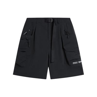 Li Ning CF Su Water-Resistant Loose Fit Casual Lace-Up Sports Shorts Women Shorts Black AKSU639-2