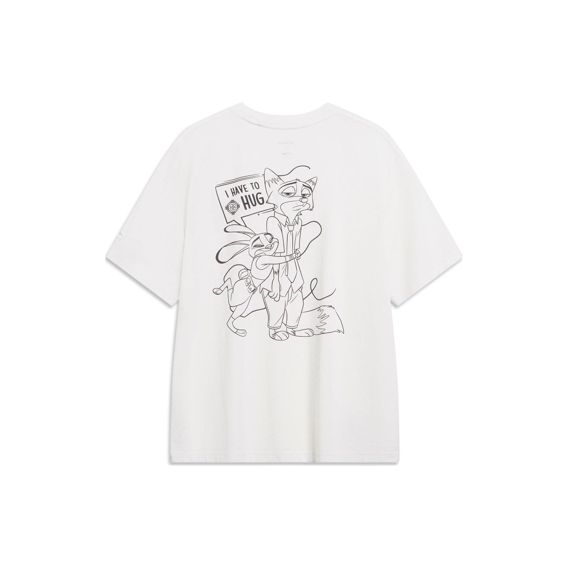 Li-Ning x Disney Zootopia Graphic T-shirt White Men s AHST269-1 XXL