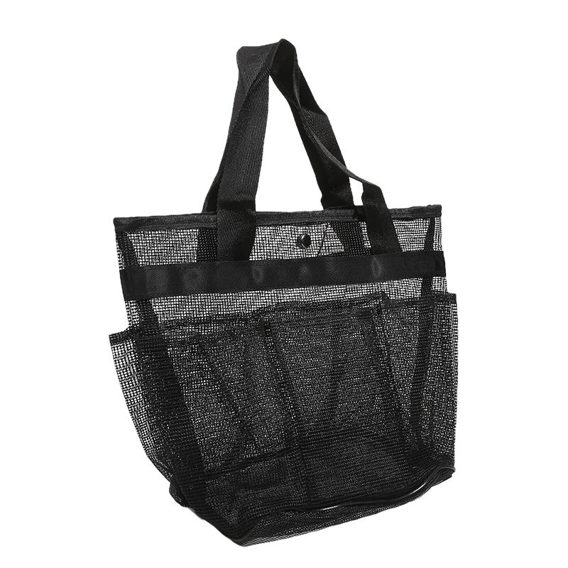 Mesh Shower Bag Hanging Toiletry Bag Portable Wash Bag Quick Dry Cosmetic Bag Shower Organizer for Bathroom Dorms Beach Camping