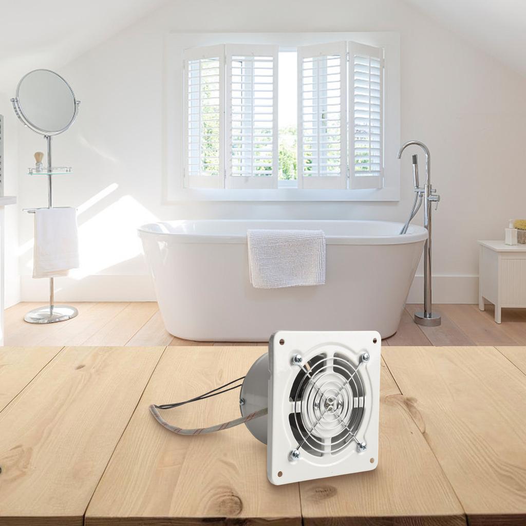 Compact 4 Inch Air Vent Exhaust Fan for Bathroom and Kitchen Use 25W Motor Ensures Fast Ventilation and Low Noise Levels