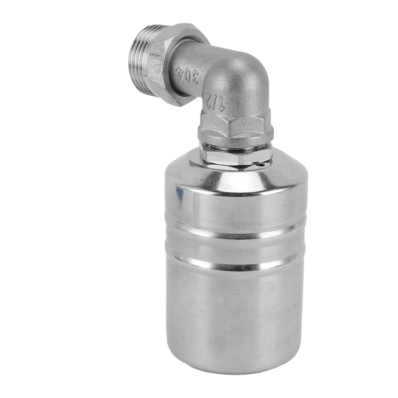 

Поплавковый клапан контроля уровня воды с коленом 1/2 дюйма, адаптером 1/2 дюйма на 3/4 дюйма, нержавеющая сталь, полностью автоматический водяной поплавок