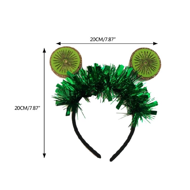 Hawaiianischer Kiwi-Haarreif für Poolparty, Strandparty, Stirnband, Haarschmuck