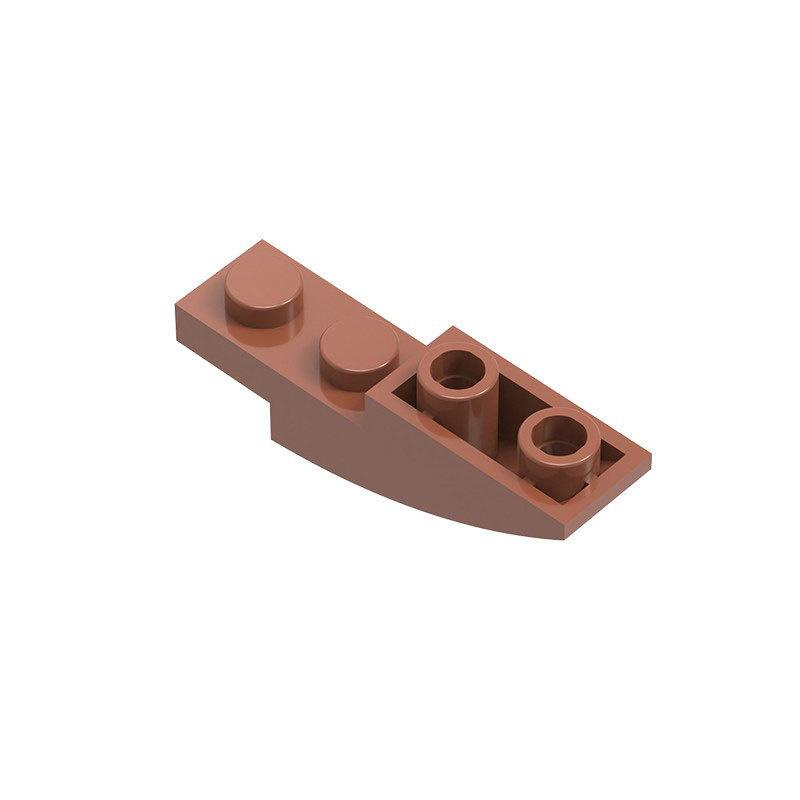 

10pcs 13547 small particle building block, 1 Chinese made spare part 1x4x1 reverse curved surface 10PCS коричневий