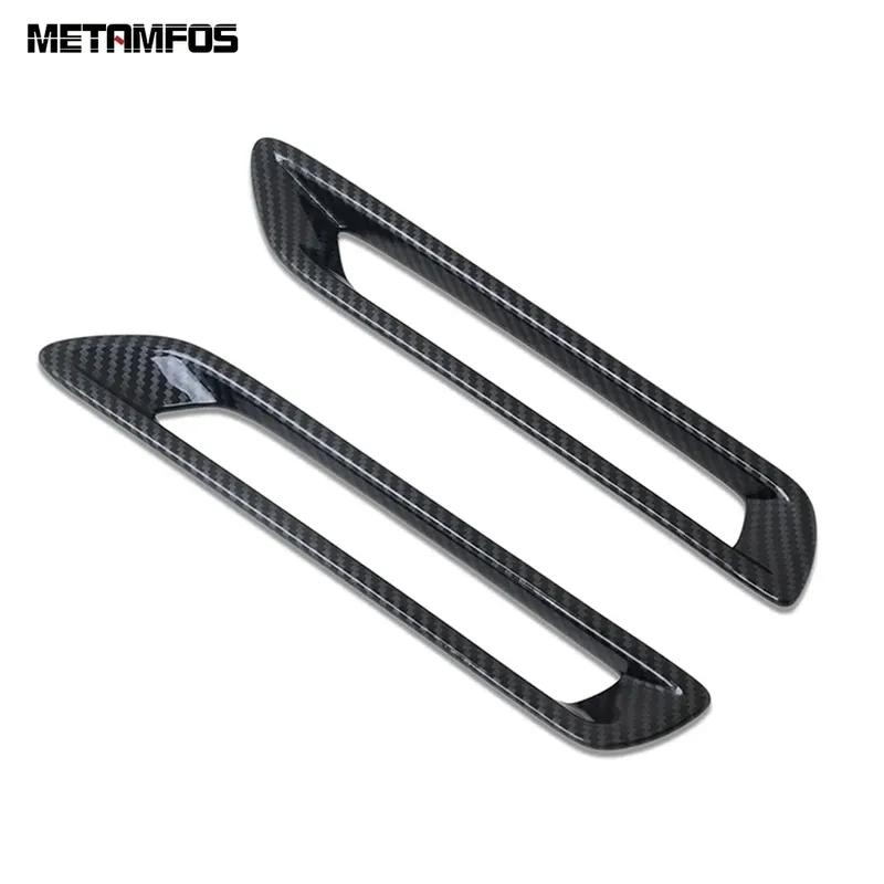 Rear Bumper Fog Light Lamp Cover Trim For Toyota Rav4 Rav 4 -  2024 2025 Carbon Fiber Foglight Frame Accessories