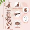 German Shepherd Dog Wind Chimes for Outside,Dog Gifts for Women Men/Memorial/Sympathy/Birthday Gifts Metal windchimes Outdoors/Indoors,Garden Decor