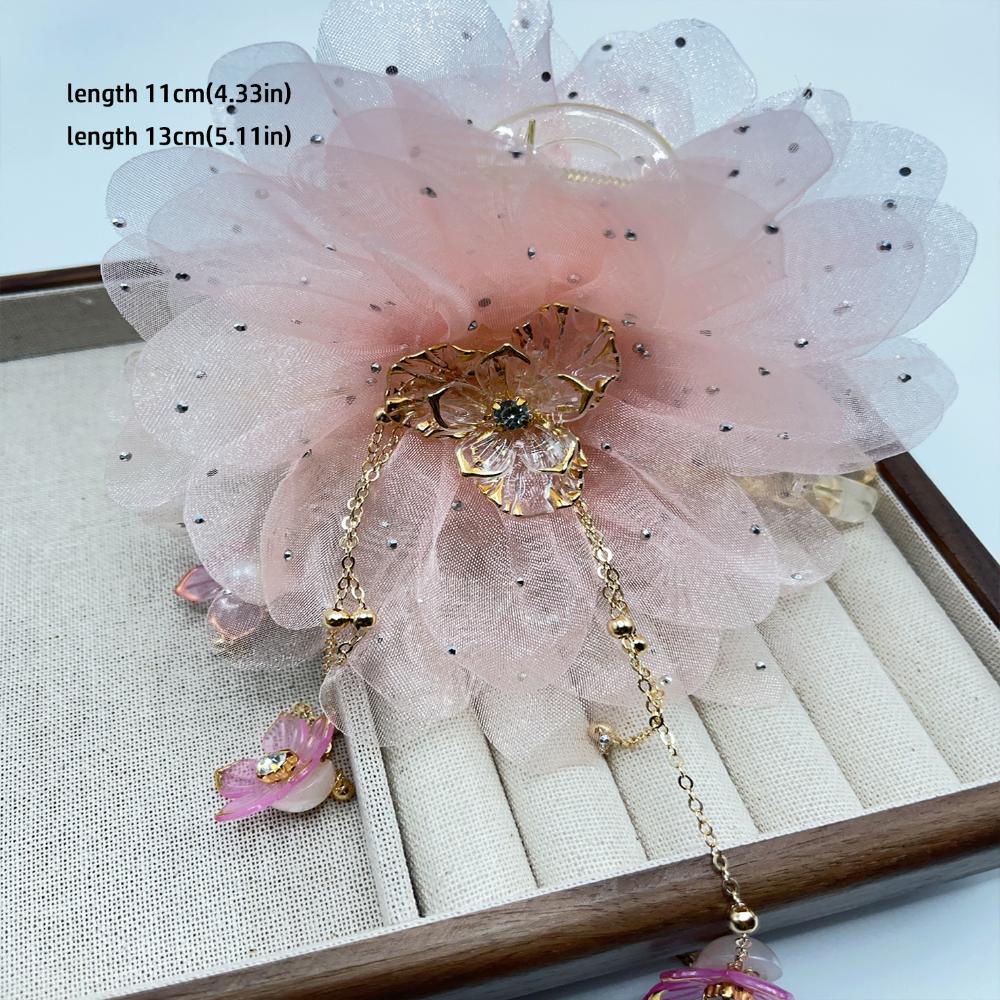 Tassel Shark Clip Sequin Hair Clip Temperament Hair Claw Clips  Women