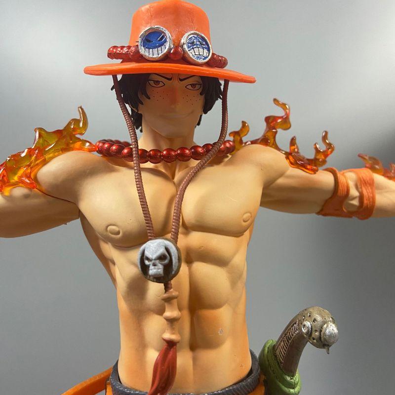 27cm Anime One Piece Ace Figure Portgas D Ace Action Figurine Pvc Statue Collectible Model Toys For Childern Christmas Gifts