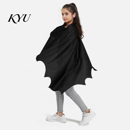 Bequemes Weiches Stoff Umhang Halloween Fledermausflügel Umhang, Erwachsene Kinder Kostüm Mit Kapuze Langlebig Wiederholte Nutzung Cosplay für Festliches Party Outfit Umhang