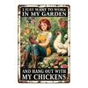 Decorative Metal Wall Sign Rooster Chicken Tin Art 20x30cm Home Kitchen Farmhouse Decor Vintage Retro Poster
