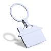 Portachiavi in Metallo a Forma di Casa Personalizzato per Regali Promozionali Immobiliari - Personalizzabile con Nome e Logo Incisi al Laser