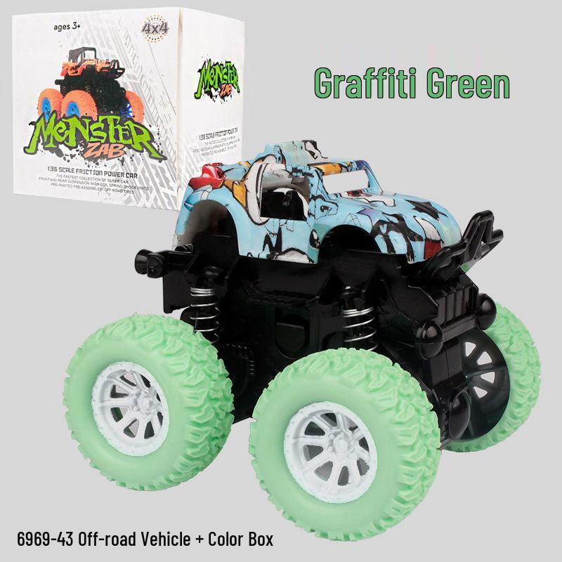 Children's Inertial Off-Road Toy Car: Durable Four-Wheel Drive Model