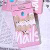 South East Asia Hot Sale Wear Nail 3D Flower Nail Art False Nail Short Short Round Wear Nail Pad