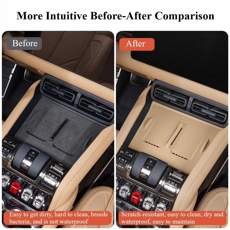 For BYD Leopard 5 2025 Intelligent Driving Car Center Control Wireless Charging Silicone Pad Control Panel Anti Slip Mat