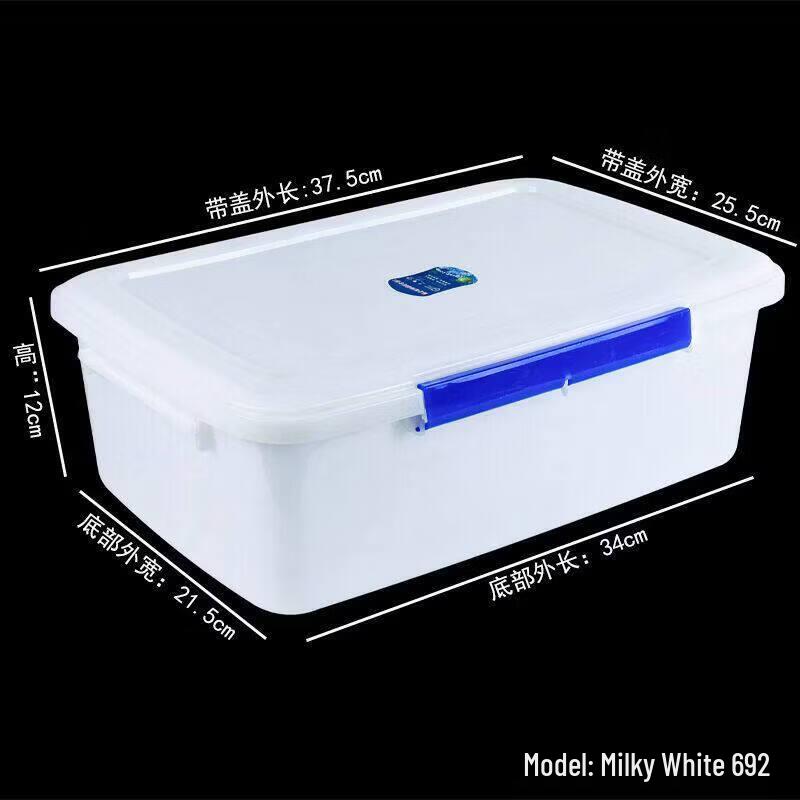 Flip-Lid Plastic Refrigerator Food Storage Box