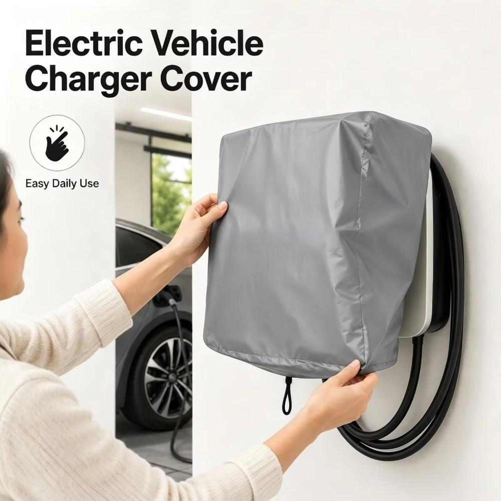 Universal Electric Vehicle Charging Station Cover Waterproof Car Charger Rain Cover Outdoor Use