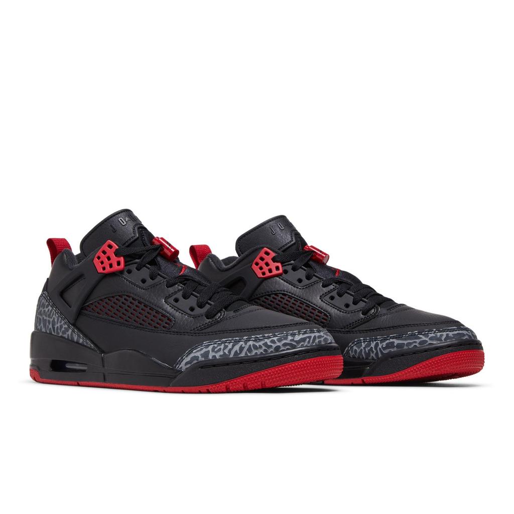 Air Jordan Spizike Low 'Bred' (Unisex) Black / Gym Red / Cool Grey / Sail Vintage Basketball Shoes FQ1759 006