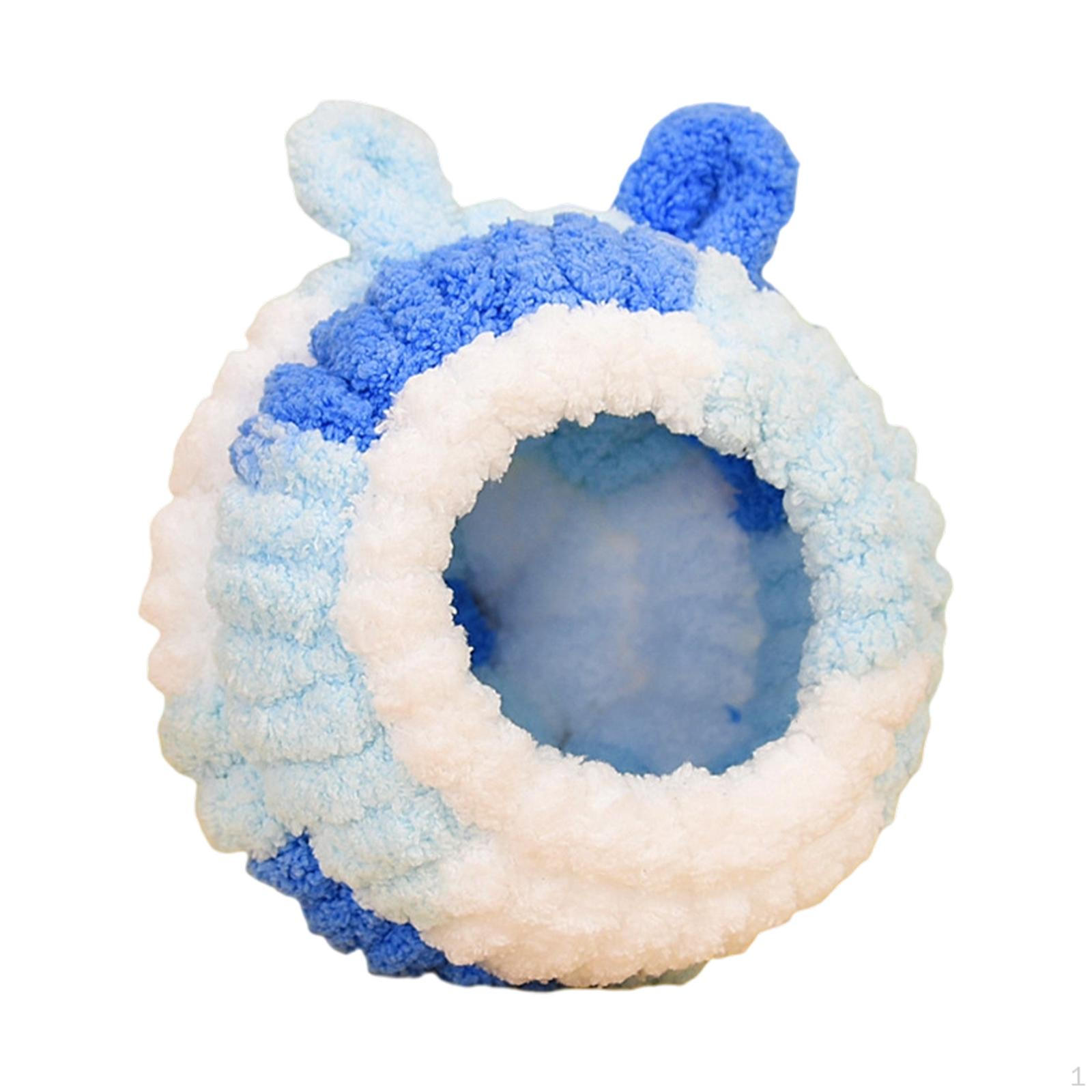 

Nest Bed Breeding House Comfortable Cute Easy to Install Bird Hut Cage Accessories for Budgies Blue