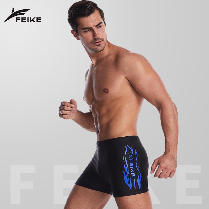 

Men s Polyester Flame Flat-Leg Swim Trunks with Swim Cap Set 2XL (115-135 lbs)