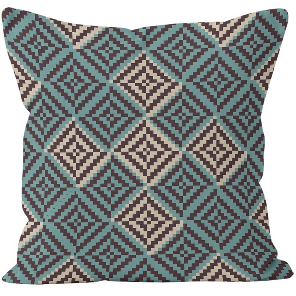 Simple Geometric Retro Pillowcase Dormitory Decoration Office Living Room Home Pillowcase