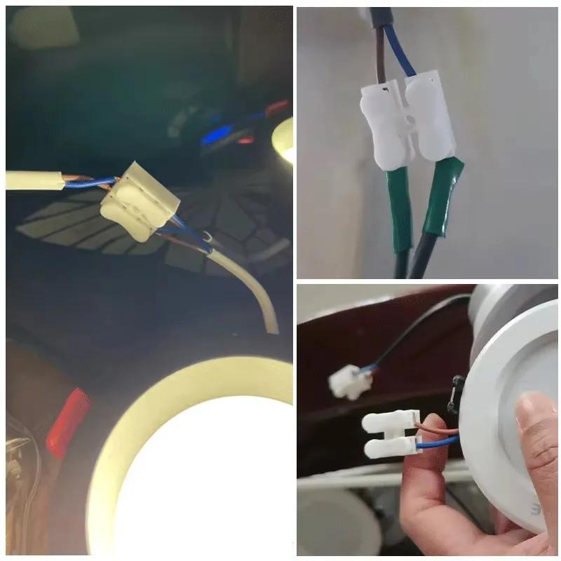 Wire Connector CH-1 CH-2 Press Terminal Block Power Cord Clamp Flame-retardant Terminal Block Quick Electric Cable Connectors