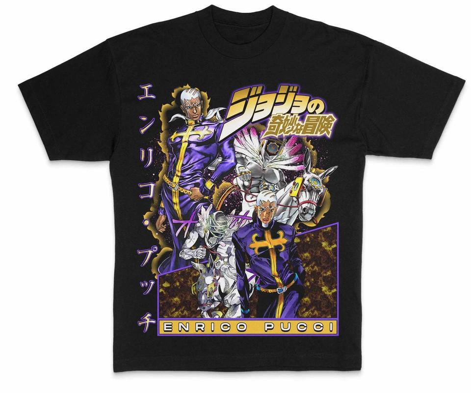Jojo Retro Yoshikage Kira Killer Queen Anime Graphic Tshirt Cotton Men Women Vintage Style Streetwear Tee