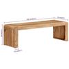 VidaXL Meuble TV 110x33x33 cm bois d'acacia massif 351648