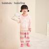Balabala Kids' 2025 Winter Half-Velvet Pajama Set
