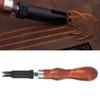Adjustable Wood Handle V Type Push Groover Leather Grooving Craft Gouge Tool
