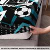 3Pcs Football Sport 67 Element Print Bed Sheet Set Multi Size Soft Bedcover Bedroom Bedding Festival Decoration Machine Washable