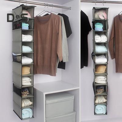 Shoe Storage Hanging Bag with 6 Mesh Pockets 10 Layers Design Large Capacity Waterproof Vertical Storage Organizer Shoe Hanger