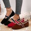 Soft-soled Casual Shoes - New Style, Retro Square Toe, Low-cut, Flat Heel, Single Shoe