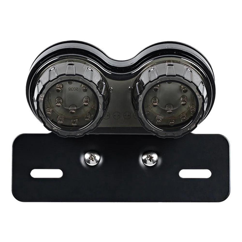 Modified Motorcycle Tail Light 12V Universal Customed Motorbikes Cafe Racer Chooper Red/Smoke Lens Led Rear Brake Stop Lamp