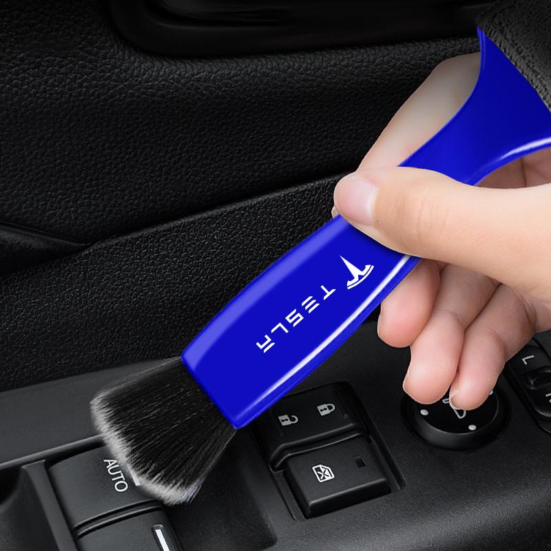 Car Air Conditioning Air Outlet Cleaning Dust Removal Soft Brush Cleaning Tool For Tesla Model 3 Model S Model X Y Roadster Performance