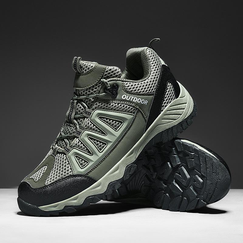 High Quality Off-road Hiking Shoes Breathable Mesh Shoes Men's Shoes Outdoor Casual Shoes Non-slip Rubber Outsole