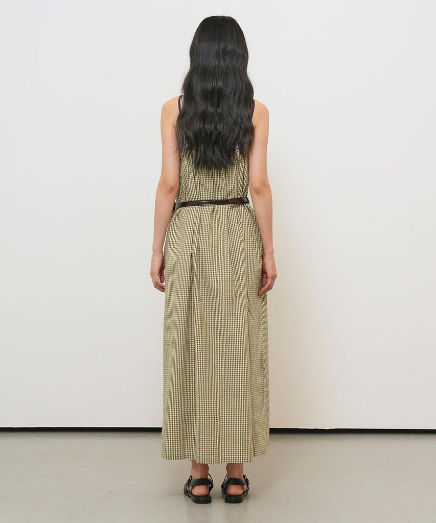 General Idea Check Sleeveless Long Dress [Green] / Gf2Lop519
