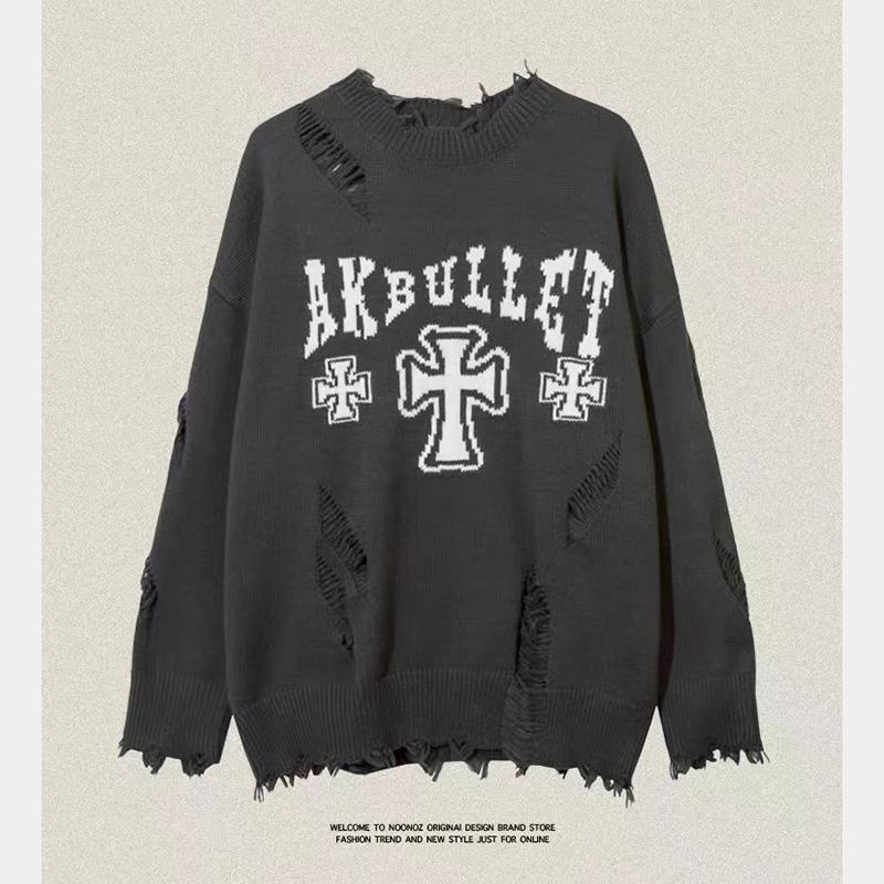 Осенне-зимний толстый свитер для мужчин в корейском стиле модный свободный японский вязаный свитер зимнее пальто в гонконгском стиле с ленивой нитью 3XL 3250₽