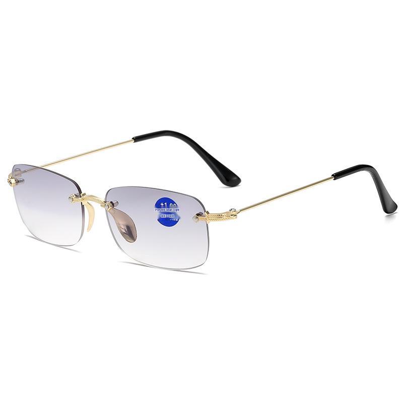 Randlose Bifokalbrillen für Männer & Frauen: Blaulichtfilternd, Ermüdungshemmend, Modisch, Bequem und Elegant für Altersweitsichtigkeit.