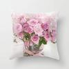 Rose Flower Cushion Cover Nordic Style Home Wedding Decoration Sofa Bed Car Pillowcase Pillow