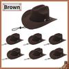 3-24PCS Cowboy Hats Wedding Western Cowboy Hats Party Bachelorette Cowgirls Hats with Shapeable Wide Brim for Party Guests Gifts