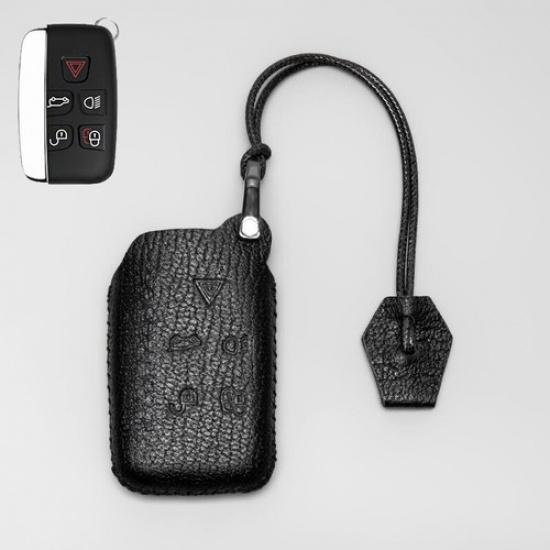 Genuine Leather Car Key Case Cover For Range Rover Evoque Land Rover Discovery 4
